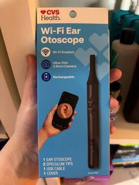 CVS Health Wi-Fi Ear Otoscope with Ultra-Thin 3.5mm Camera